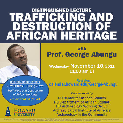 Lecture-on-Trafficking-and-Destruction-of-African-Heritage-FLYER