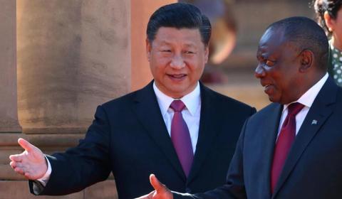 Cyril Ramaphosa and Xi Jinping