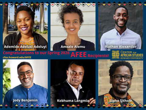 Spring 2026 AFEE Recipients