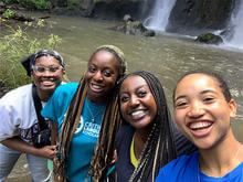 Eboni-with-CLS-Friends-at-waterfall-in-Machame